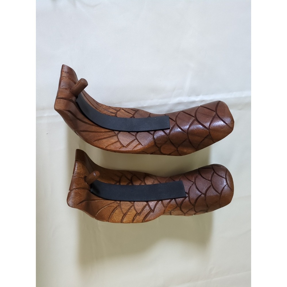 Beatnik Hand Carved From Non Endangered Wood Surfboard Wall Racks - Large
